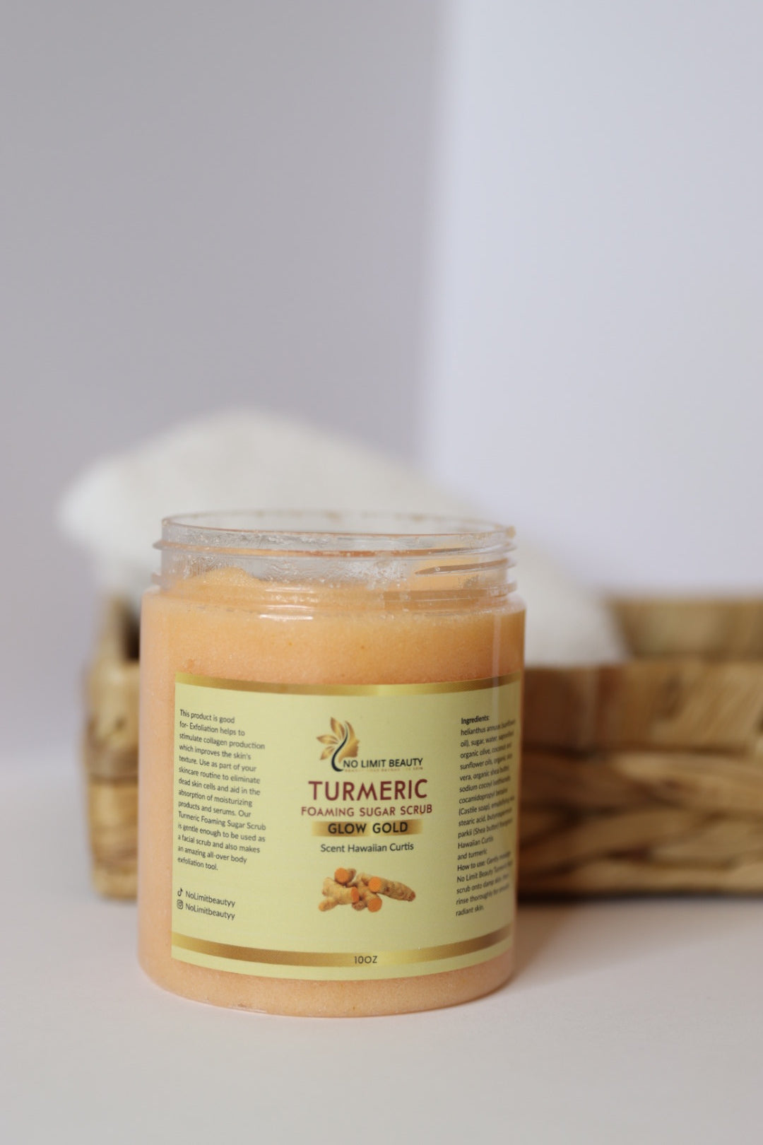 Turmeric Foaming Sugar Scrub